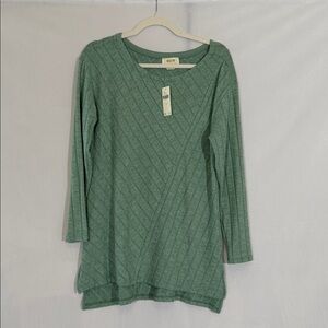 NWT Anthropologie Maeve Top Tunic Size M Soft Aqua Green Color